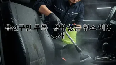 용산구민 주목! 😲 냄새 없는 청소 비법 공개! ✨